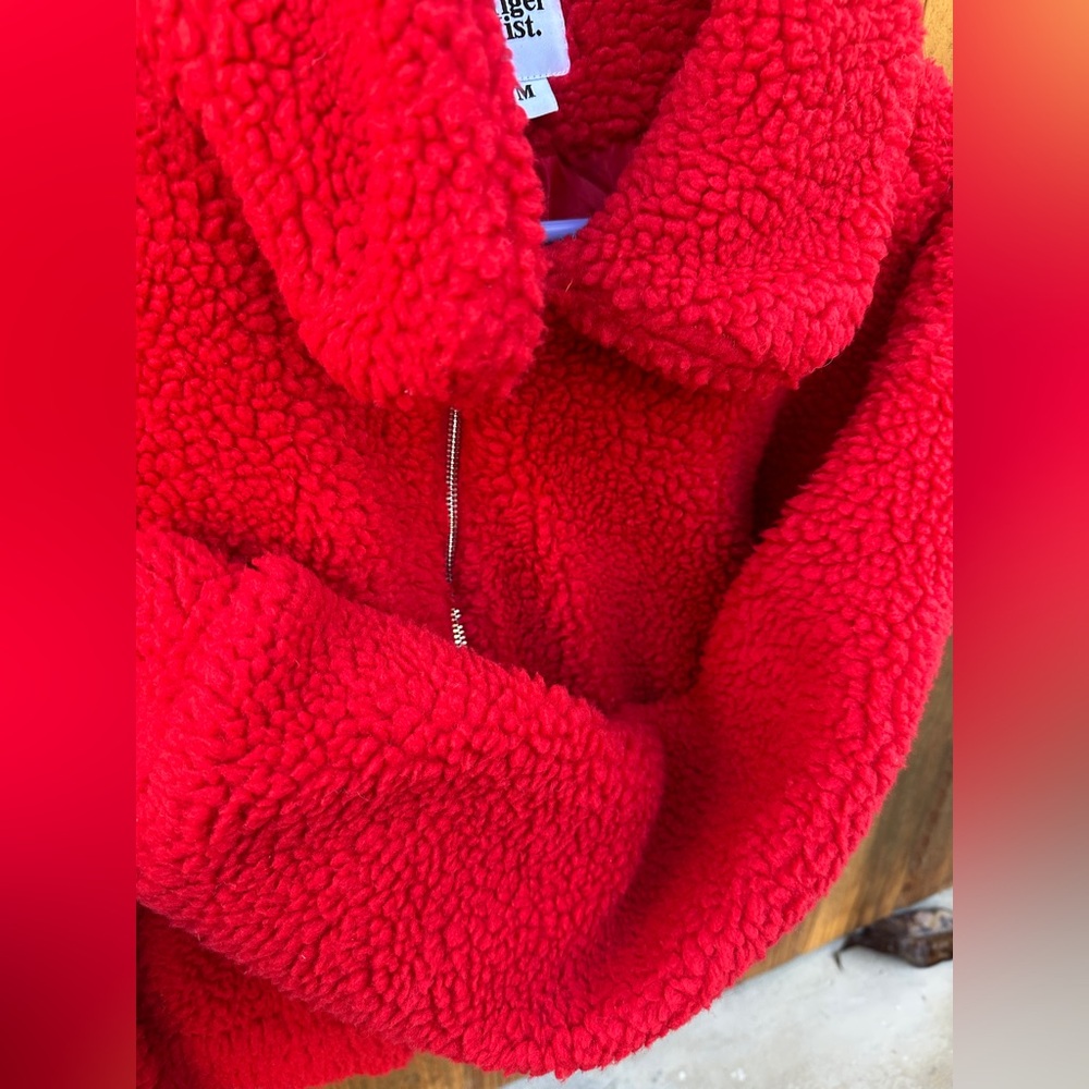 Tiger Mist Red Teddy Jacket - Picture 3 of 6